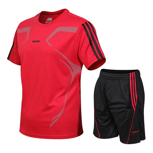 5XL Running T Shirt Sport GYM Tshirt Short Sleeve Football Basketball Tennis Shirt Quick Dry Fitness Sports Set Suits Sportswear eprolo