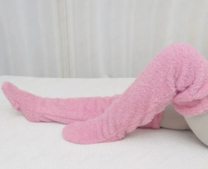 Cozy Plush Over-Knee Socks - Ultra-Soft Winter Leg Warmers - Shello's Creative Boutique