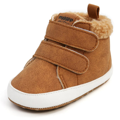 High Top Autumn And Winter Baby Shoes Baby Shoes Walking Shoes Warm Shoes M2035 - Shello's Creative Boutique