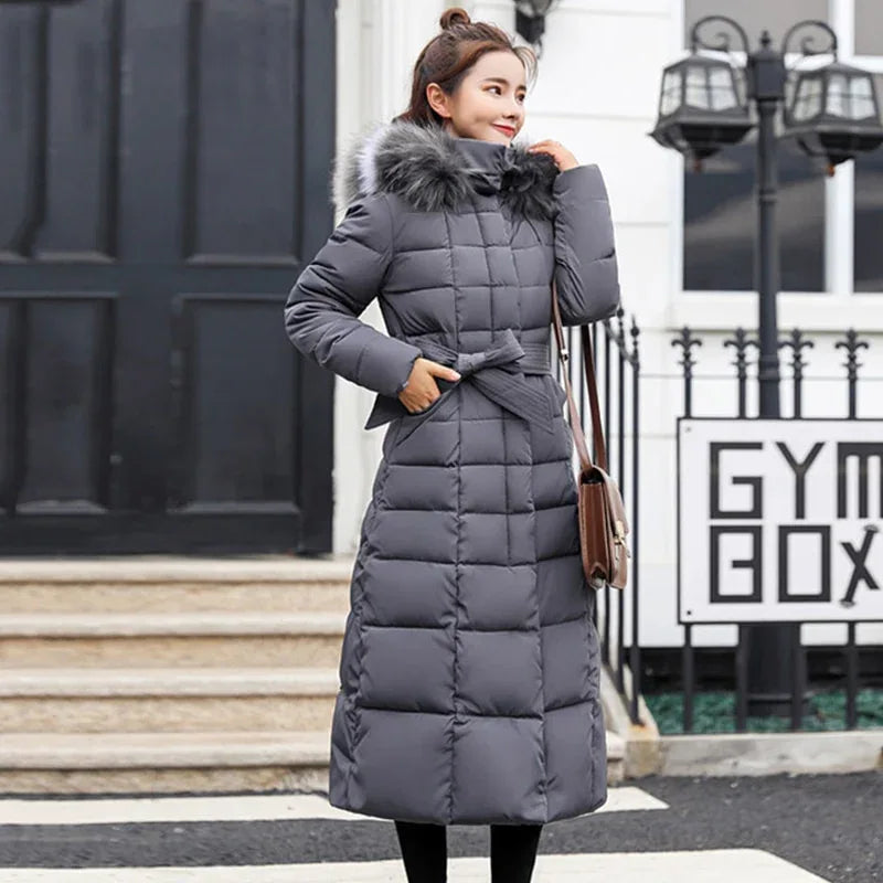 Slim Women Winter Jacket Cotton Padded Warm Thicken Ladies Coat Long Coats Parka Womens Jackets - Shello's Creative Boutique