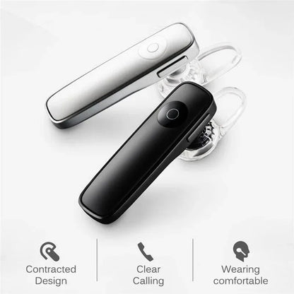 M165 Mini Bluetooth Earphone Stereo Bass Bluetooth Headset Handsfree Earloop Wireless Earpiece With Mic For All Smart Phones - Shello's Creative Boutique