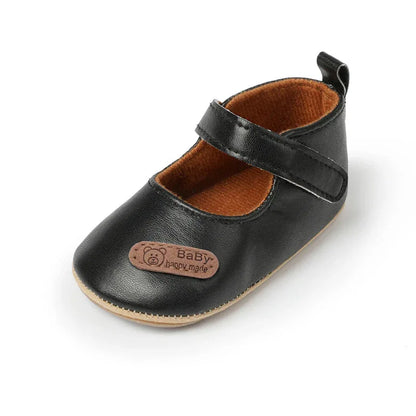 Baby First Walking Shoes - Soft PU Leather Pre-Walker Shoes for 0-12 Months | Non-Slip Sole - Shello's Creative Boutique