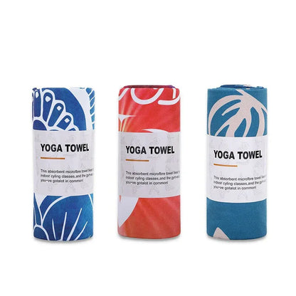 Yoga Towel 183*63cm Printed Yoga Mat Microfiber Non Slip Sweat Towel Fitness Workout Mat Cover for Pilates Gym Yoga Blankets - Shello's Creative Boutique