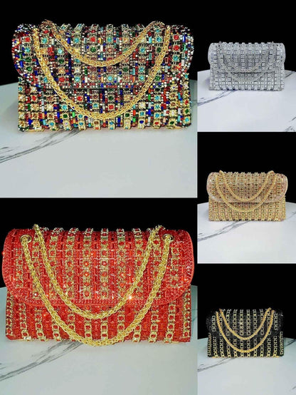 Evening Dress Handbag: New Rhinestone Crossbody Cheongsam Bag for Socialites and Banquets - Shello's Creative Boutique