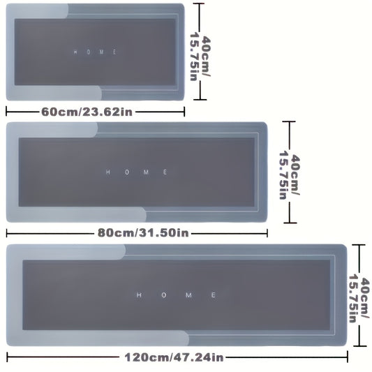 Crystal Velvet Kitchen Floor Mat - Non-Slip Oil-Absorbent Carpet for Bathroom & Living Room