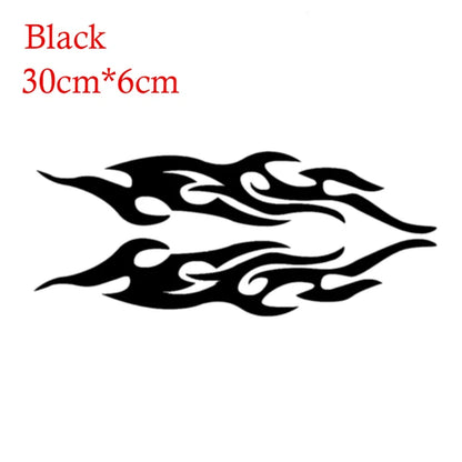 2pcs Universal Car Sticker Styling Engine Hood Motorcycle Decal Decor Mural Vinyl Covers Auto Flame Fire Sticker Car-styling Shello Creative Boutique