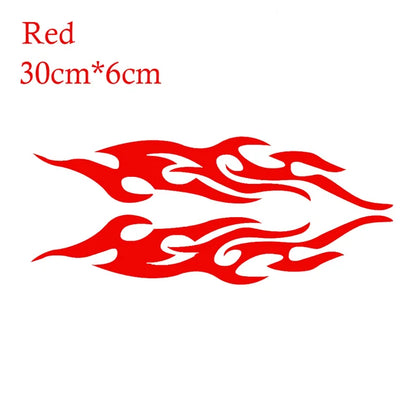 2pcs Universal Car Sticker Styling Engine Hood Motorcycle Decal Decor Mural Vinyl Covers Auto Flame Fire Sticker Car-styling Shello Creative Boutique