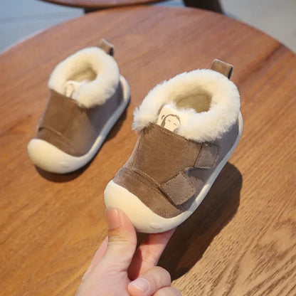 Infant Toddler Boots Winter Warm Plush Baby Girls Boys Snow Boots Outdoor Comfortable Soft Bottom Non-Slip Child Kids Shoes - Shello's Creative Boutique