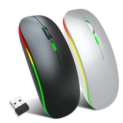 2.4G Colorful Luminous Wireless Mouse Silent Laptop Desktop Office Mouse - Shello's Creative Boutique