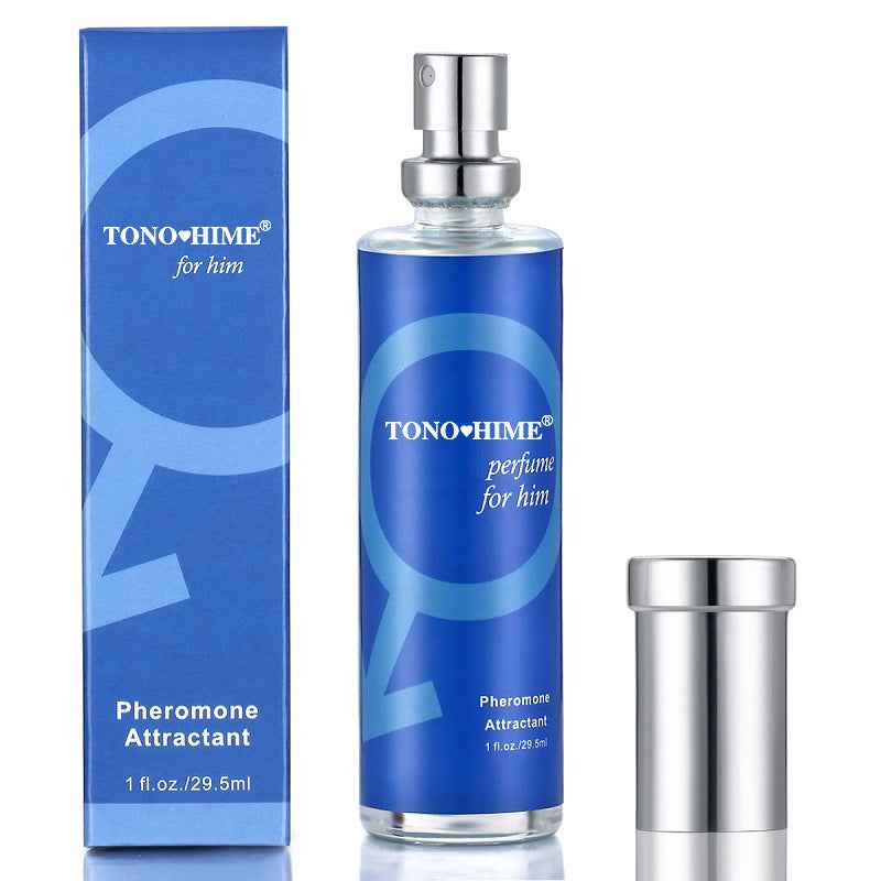 Pheromone Perfume with Gold Shimmer - Unisex Attraction Fragrance for Men & Women