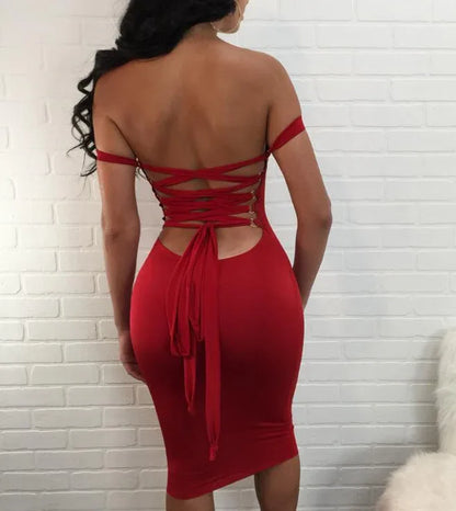Sexy Bodycon Bandage Club Dress - Women's Party Dress - Shello's Creative Boutique