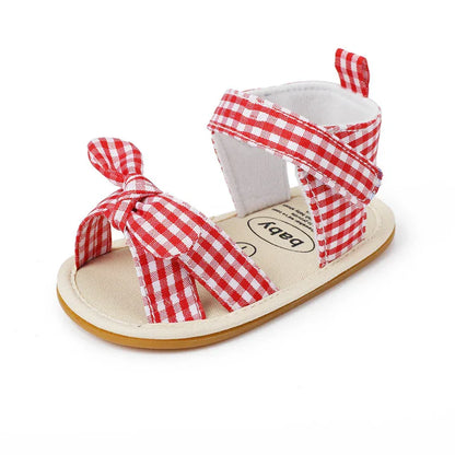 Baby Girl Sandals - Breathable Indoor Shoes for Infants & Toddlers 0-12 Months | Non-Slip Sole - Shello's Creative Boutique