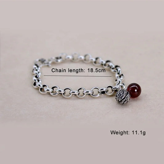 XIYANIKE 925 Sterling Silver hollow bell chain bracelet Wedding Party Statement Jewelry For Women Fashion Bracelet Gifts VBS4149 - Shello's Creative Boutique