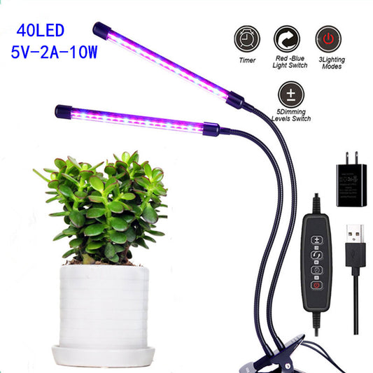USB Dimmable Timing Plant Grow Light – Full Spectrum LED with Timer - Shello's Creative Boutique