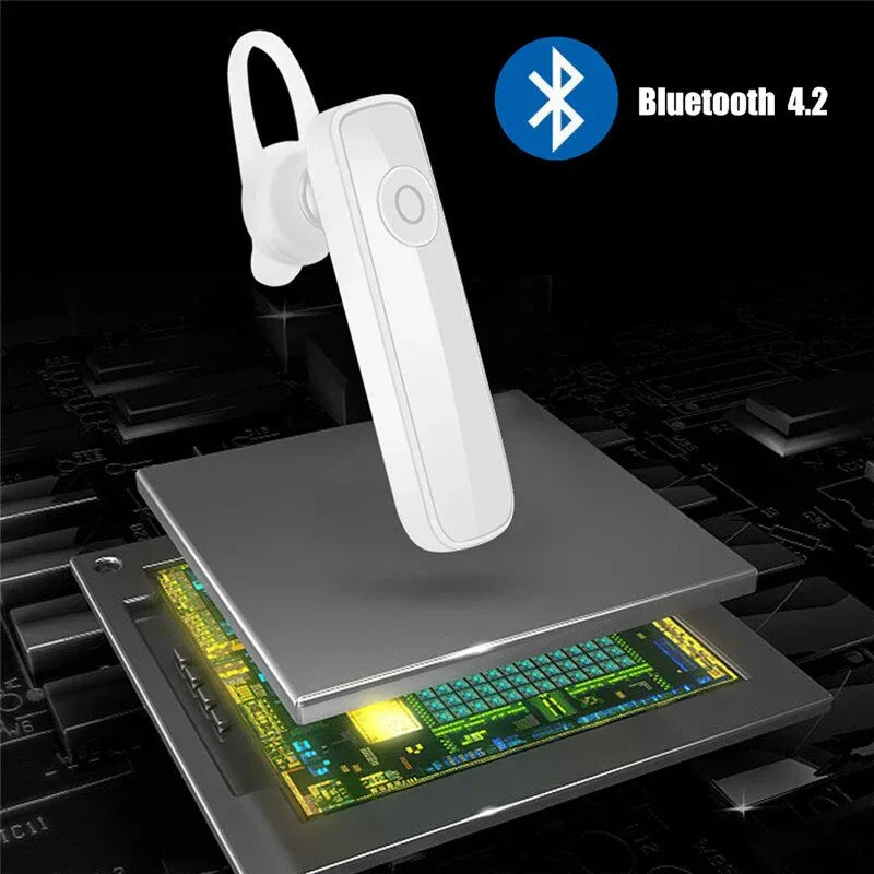 M165 Mini Bluetooth Earphone Stereo Bass Bluetooth Headset Handsfree Earloop Wireless Earpiece With Mic For All Smart Phones - Shello's Creative Boutique