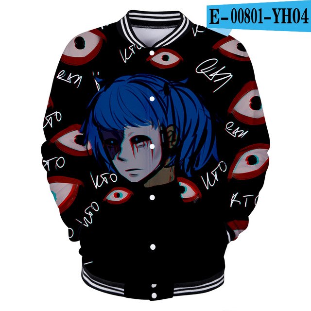 Sally face 3D jacket Hoodies New Hot Fall 3D baseball jacket Harajuku printing Sally face Baseball uniform Sweatshirt Men/Women eprolo
