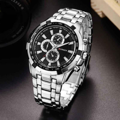 CURREN Men's Waterproof Sports Watch - Durable Quartz Wristwatch for Active Lifestyle - Shello's Creative Boutique