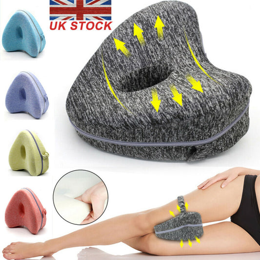 Heart-Shaped Foam Memory Pillow Contour Memory Foam Leg Pillow Orthopaedic Pillow Back Hips Knee Support Relief Back Hips Wedge eprolo