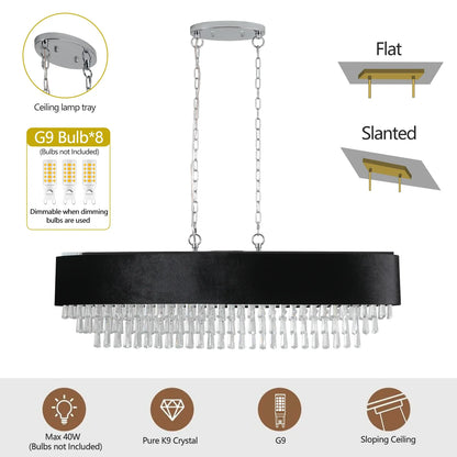 Modern Crystal Chandelier – Luxury Illumination for Your Home - Shello's Creative Boutique