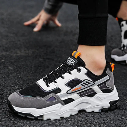 Breathable mesh running dad shoes Korean version trendy casual sports student travel shoes - Shello's Creative Boutique