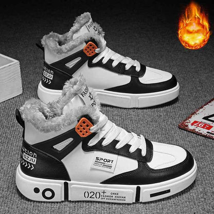 Men's Winter Plush Slippers - Warm Waterproof Non-Slip Indoor/Outdoor Boots - Shello's Creative Boutique