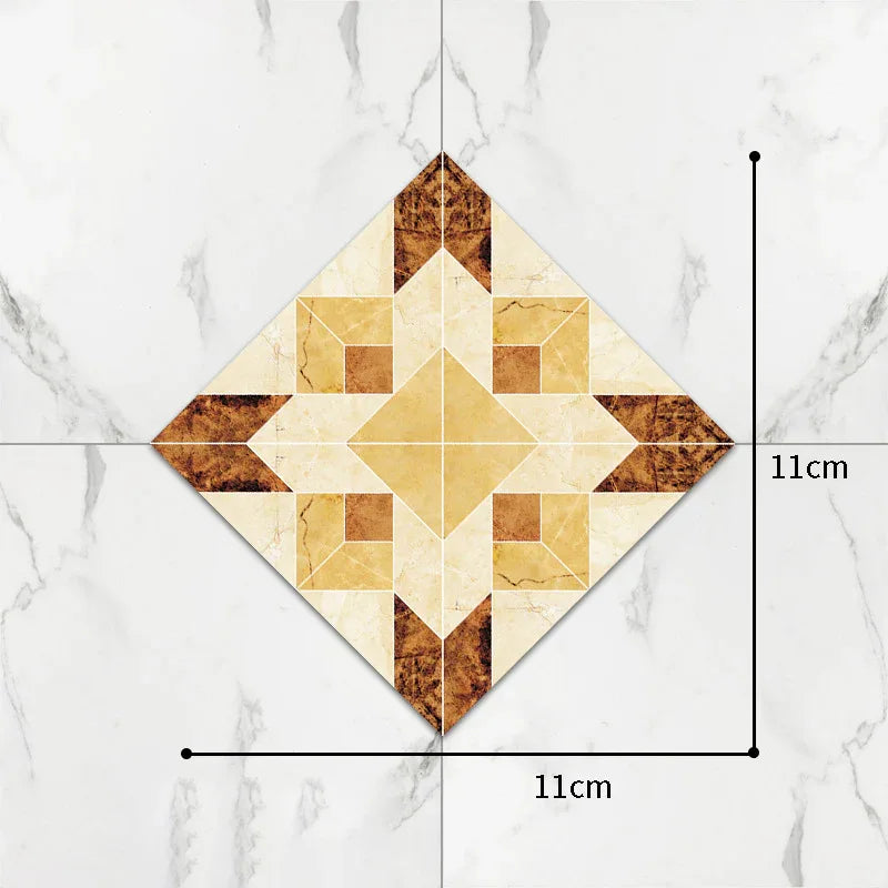 Self-Adhesive Floor Tile Stickers – Waterproof Wear-Resistant Diagonal Design - Shello's Creative Boutique