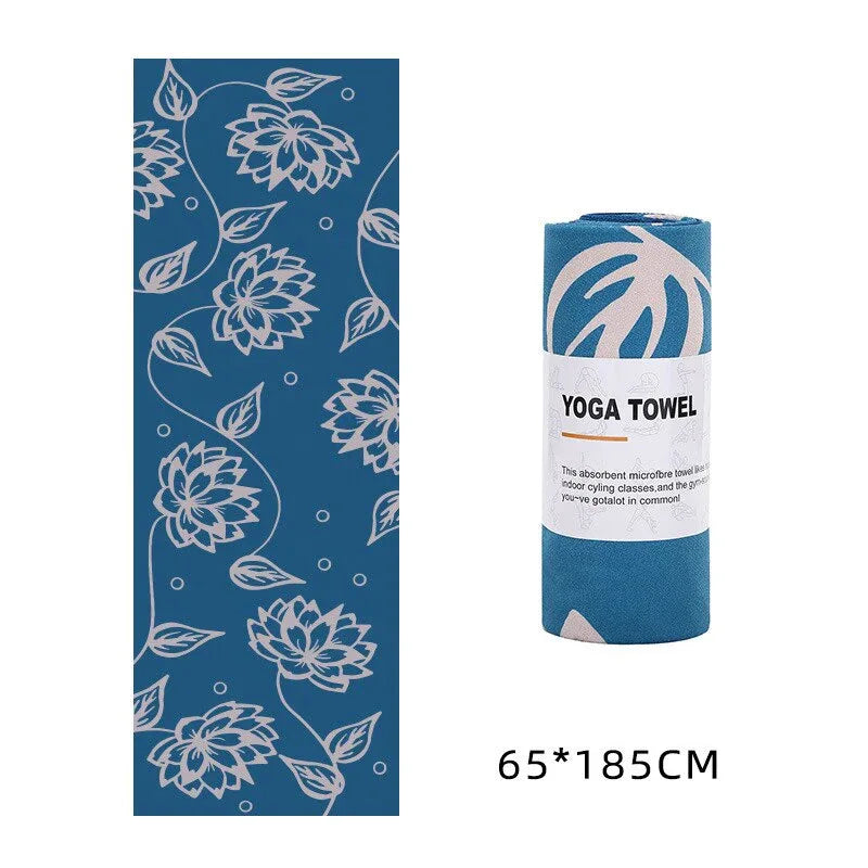 Yoga Towel 183*63cm Printed Yoga Mat Microfiber Non Slip Sweat Towel Fitness Workout Mat Cover for Pilates Gym Yoga Blankets - Shello's Creative Boutique