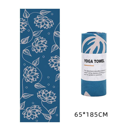 Yoga Towel 183*63cm Printed Yoga Mat Microfiber Non Slip Sweat Towel Fitness Workout Mat Cover for Pilates Gym Yoga Blankets - Shello's Creative Boutique