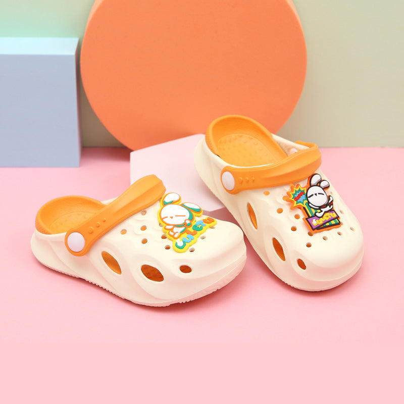 New Children's Hole Shoes Baby Children's Shoes Boys And Girls Summer Cute Outer Wear Toddler Soft Bottom Sandals And Slippers eprolo