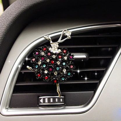 Car Air Freshener Scents Auto Perfume Vent Outlet Clip With Solid Fragrance Sheet Swan Mushroom Butterflies Planet Dance Girl - Shello's Creative Boutique