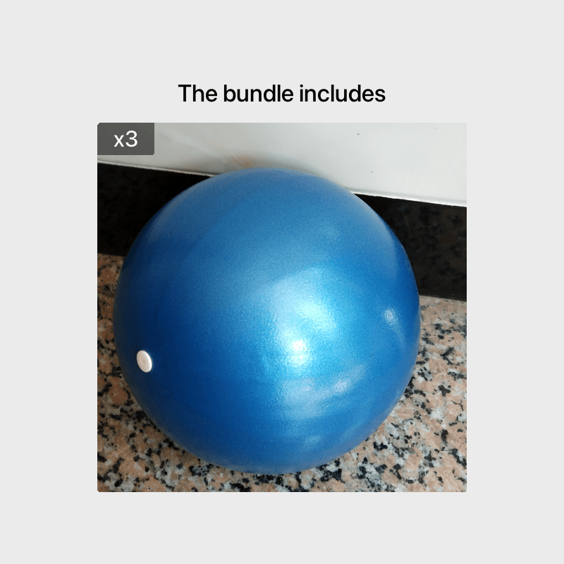 1pc 9.84-Inch Mini Yoga Ball for Shaping, Pilates Ball for Glutes, Home Fitness Balance Ball