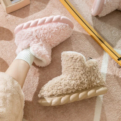 High Top Bag & Cotton Slippers – Cozy, Stylish, & Warm for Couples - Shello's Creative Boutique
