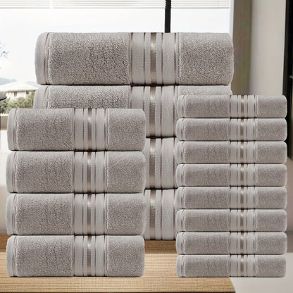 16 Piece Bath Towel Set - Complete Bundle