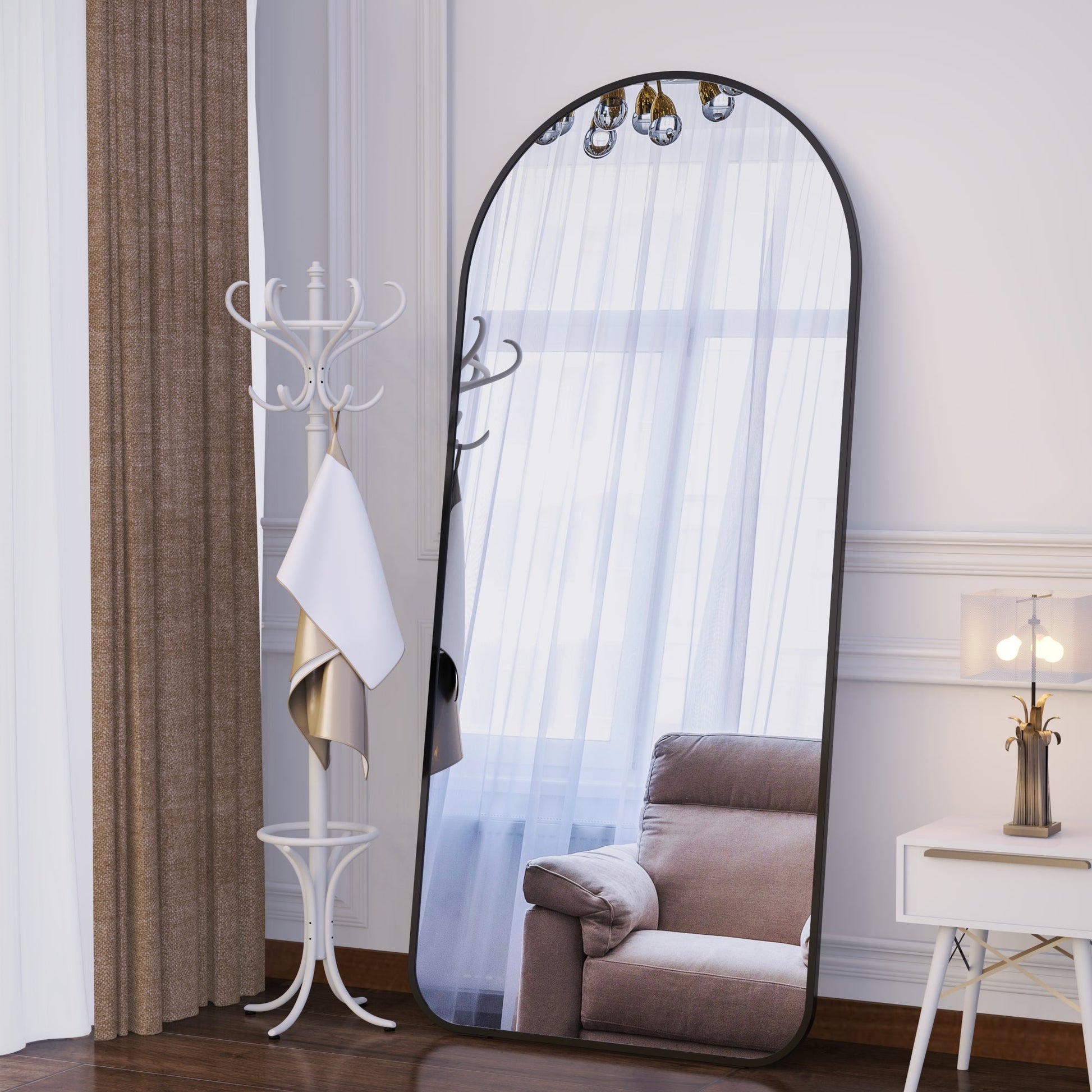71"×32" Big Full Body Mirror for Bedroom Oversized Floor Mirror Large Standing Mirror Living Room Dressing Mirror Leaning Agains eprolo