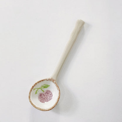 Ins Style Japanese Style Stoneware Small Soup Spoon Ceramic Spoon, Long Handle Spoon Household Cute Creative Rice Spoon eprolo