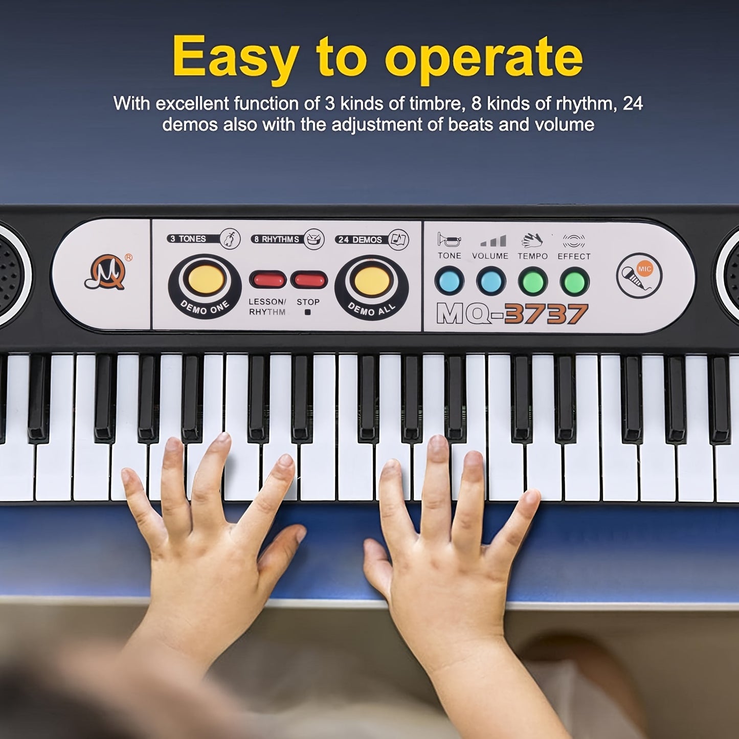 37-Key Electronic Piano for Kids - Beginner Keyboard Musical Toy Ages 3+