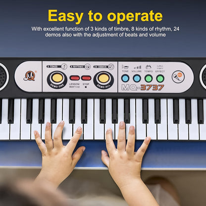 37-Key Electronic Piano for Kids - Beginner Keyboard Musical Toy Ages 3+