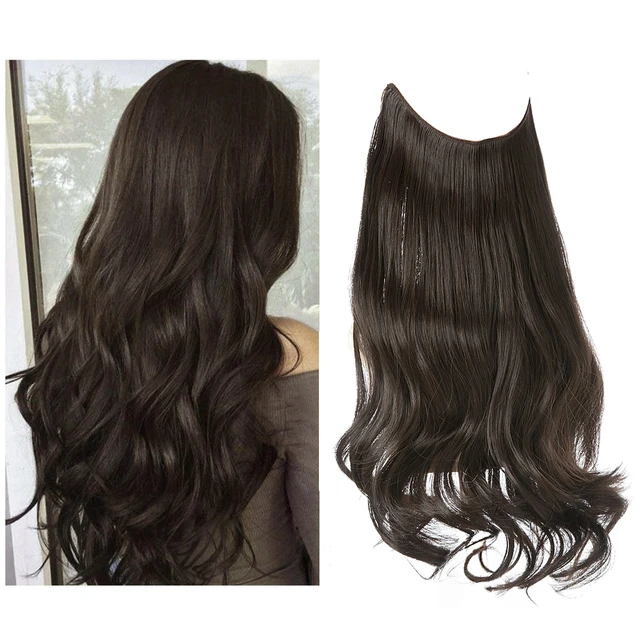 One-piece women's hair extension piece with abundant hair volume U-shaped fishing line invisible and natural long curly hair eprolo
