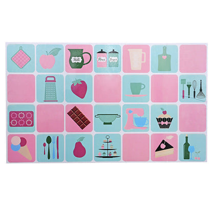 Self Adhesive Oil Proof Sticker Kitchen High Temperature Resistant Tile Wall Sticker Stove Waterproof Sticker Oil-Proof Paper Oil Fume Sticker Wall eprolo