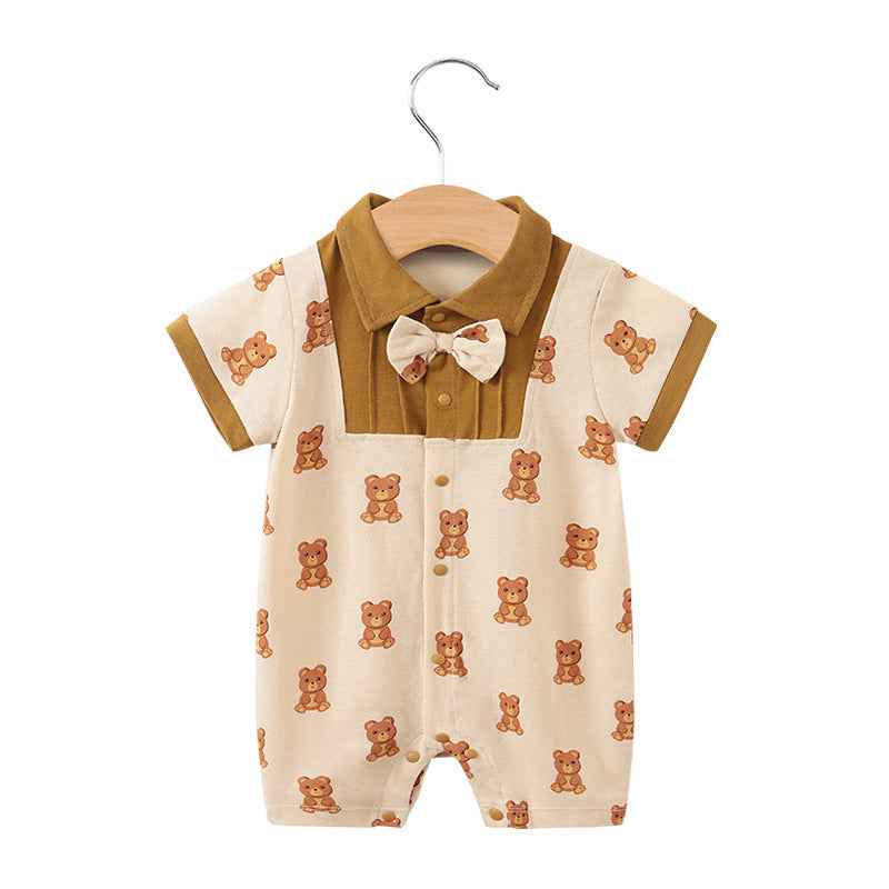 Baby Gentleman Bodysuit – Stylish & Comfortable Summer Wear for Newborns