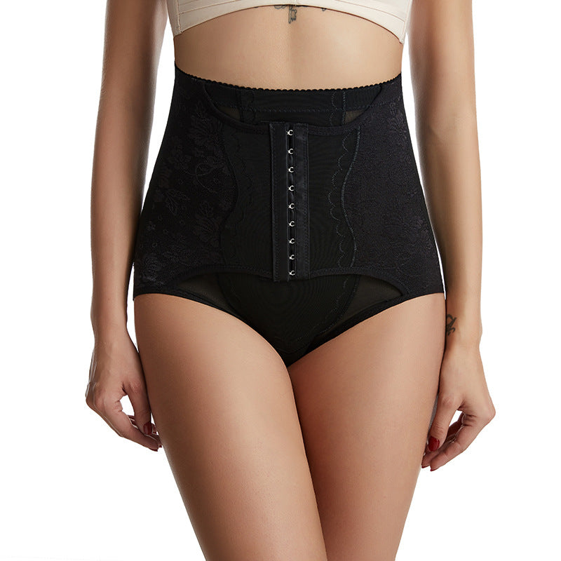 High Waist Body Shaping Waist Closing Pants Waist Closing Body Lifting Hip Pants Reinforced Breasted Body Binding Underpants