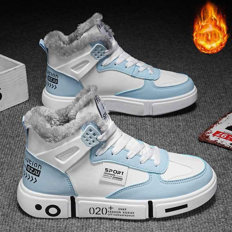 Men's Winter Plush Slippers - Warm Waterproof Non-Slip Indoor/Outdoor Boots - Shello's Creative Boutique