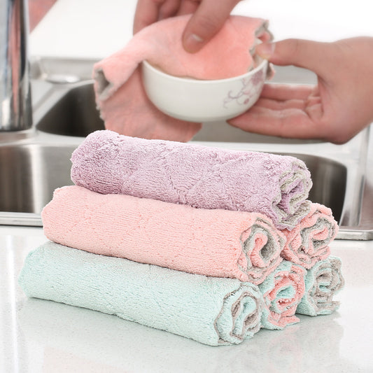 Kitchen Rags Absorb Water, Do Not Lose Hair, Thicken Housework, Clean And Do Not Stick To Oil, Wipe Table Towel, Household Dishcloth eprolo