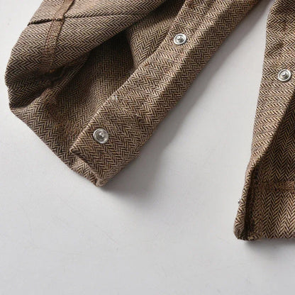 Boy Baby Gentleman One-Piece Romper – Summer Style for Little Gentlemen - Shello's Creative Boutique