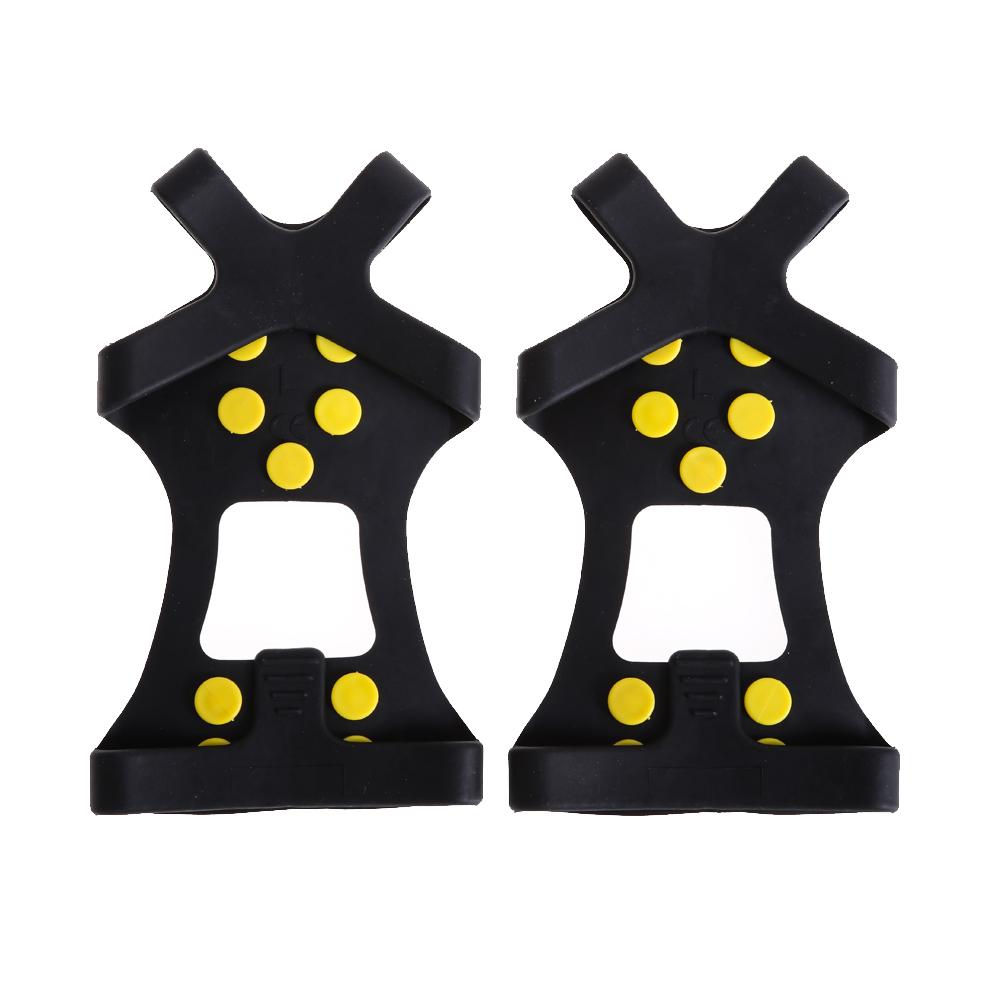10 Stud S M L XL Universal Ice Non Slip Snow Shoe Spikes Grips Cleats Crampons Winter Climbing Safety Tool Anti   Cover eprolo