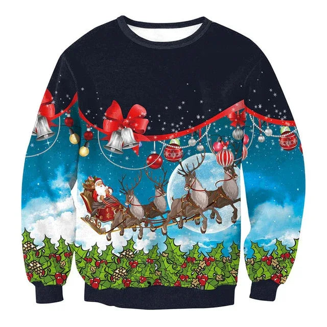 Unisex Men Women UGLY CHRISTMAS SWEATER Autumn Winter Clothing - Shello's Creative Boutique