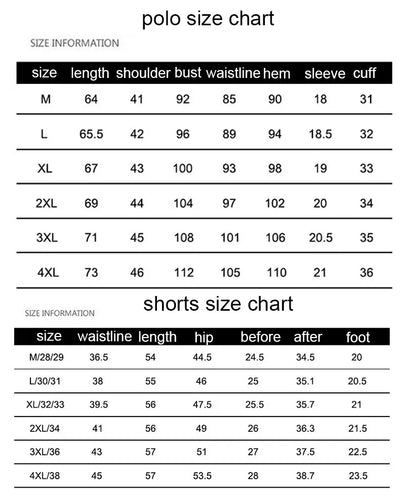 Cotton Mens Sets Summer Button Polo Shirts Sets Turn Down Mens Shorts 4XL Men Clothes 2 Piece Set Elastic Waist Shorts - Shello's Creative Boutique
