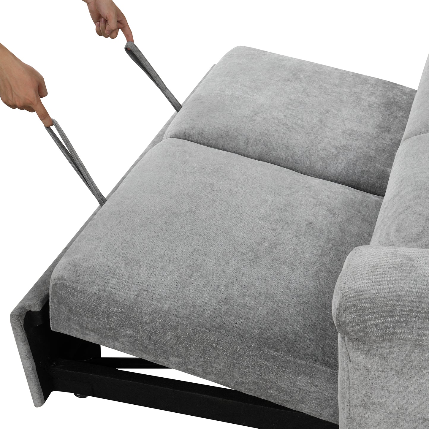 U_STYLE Convertible Soft Cushion Sofa Pull Bed ,for Two People to Sit On eprolo