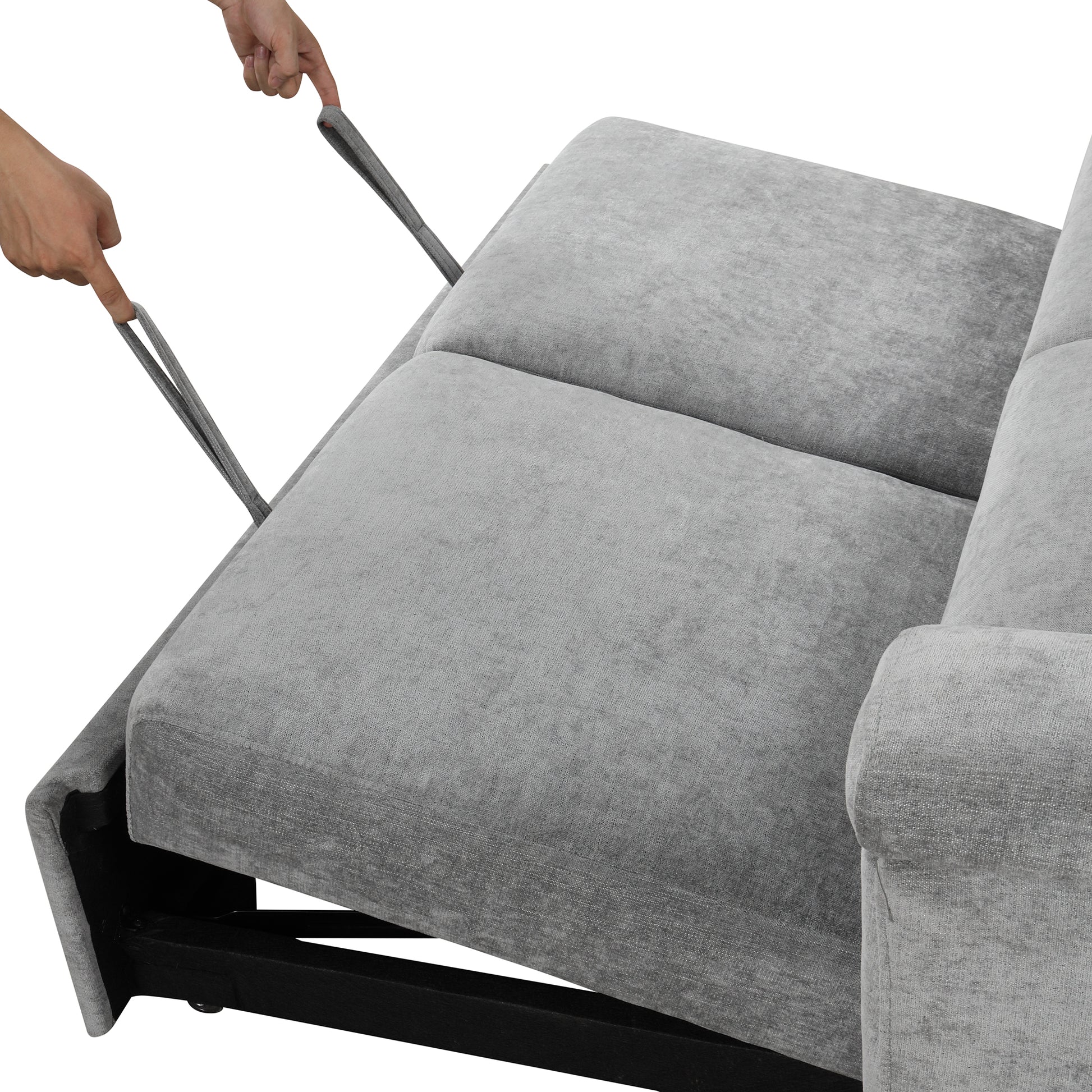 U_STYLE Convertible Soft Cushion Sofa Pull Bed ,for Two People to Sit On eprolo