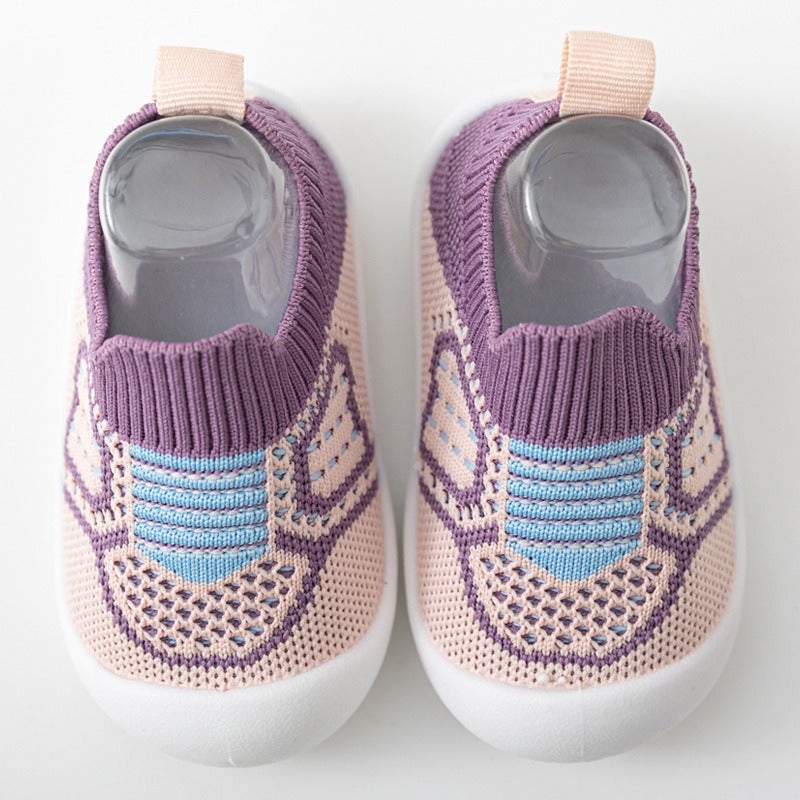 Soft sole anti-slip mesh sandals for 1~3 year old baby floor shoes eprolo